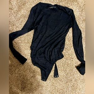 Abercrombie and Fitch Sweater bodysuit, navy